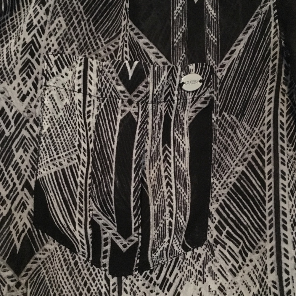 GUESS | button up blouse - Picture 3 of 5